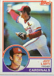 1983 Topps      284     Jeff Lahti